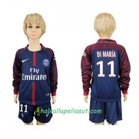 Jalkapallo Pelipaidat Paris SG Di Maria 11 Lasten Kotipaita 2017-2018 Pitkähihainen